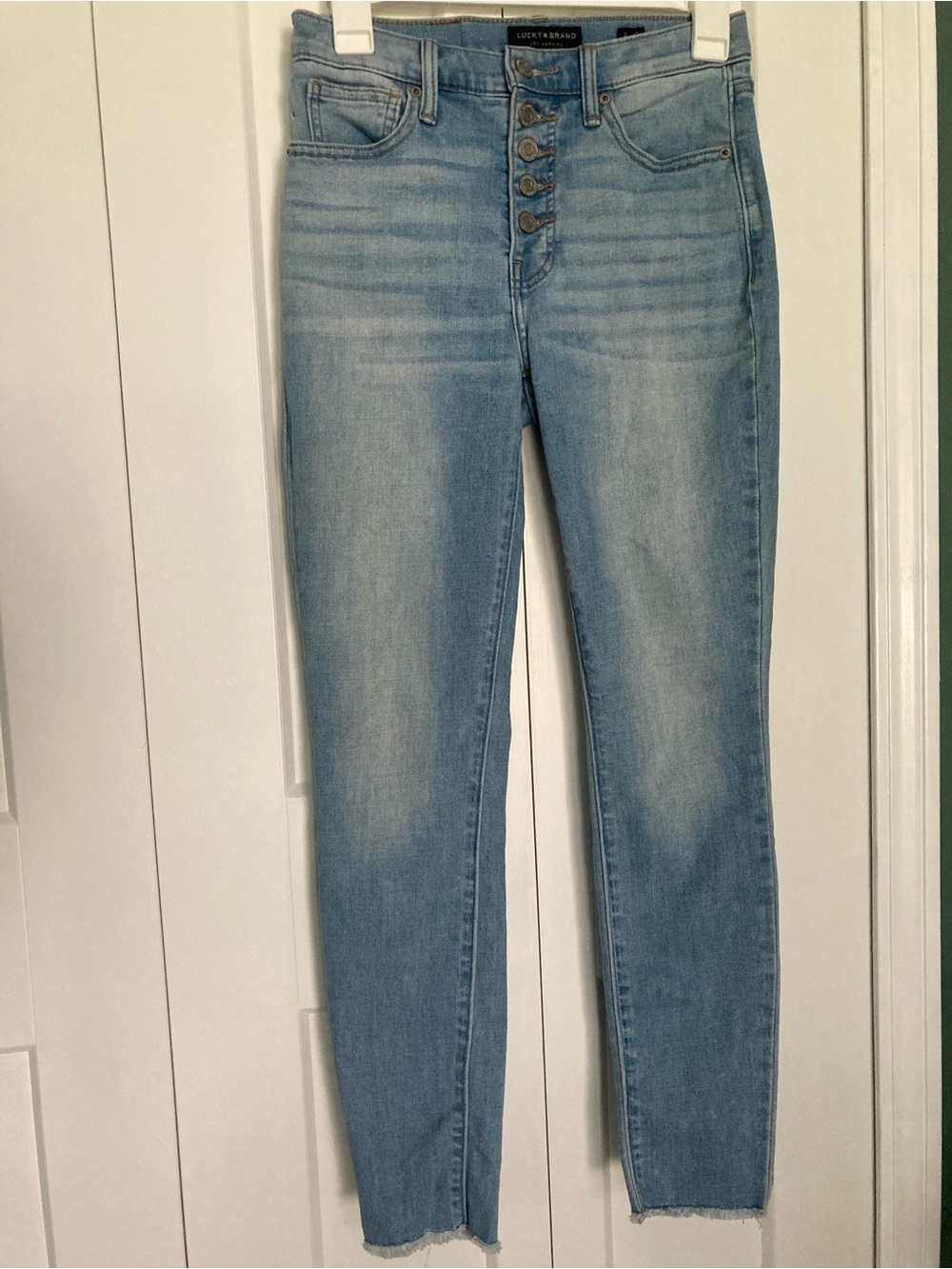 Lucky Brand Light Wash Denim Jeans High Rise Skinny Bridgette